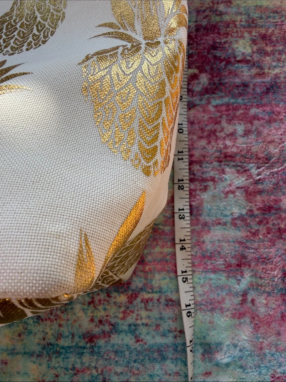 Gold Pineapple Canvas Tote Bag - Women